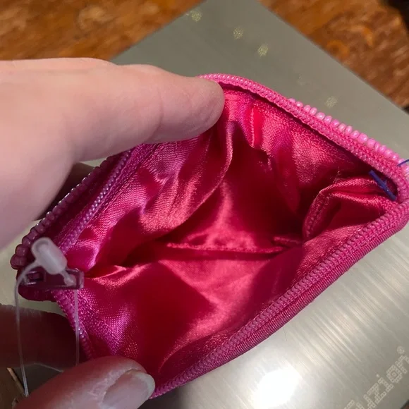 Pink Beaded Coin Purse - Picture 3 of 3